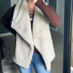 Faux fur vest
